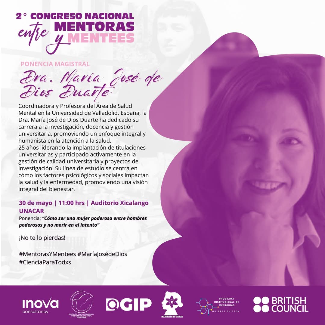 María José de Dios Duarte, ponente magistral en el 2º Congreso Nacional entre Mentoras y Mentees